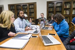 Students at Hoole Special Collections